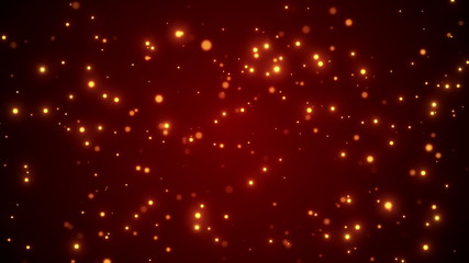 Glittering gold particles motion animation looped