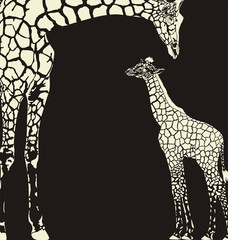 Inverse giraffe animal camouflage © ČEREŠŇÁK  Vladimír