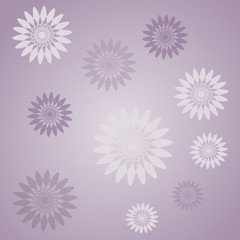 Fototapeta na wymiar Violet flowers pattern
