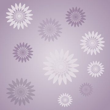 Violet flowers pattern