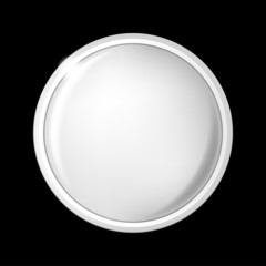 Blank button isolated on black background - vector illustration