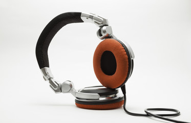 DJ headphones isolated on white © andreacionti