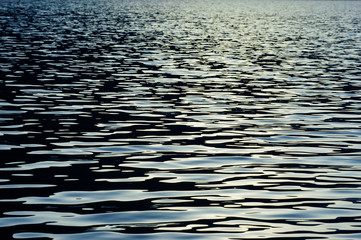 Ripple on the surface of the water