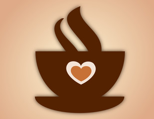 Cup of coffee background