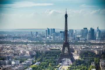 Schilderijen op glas Eiffel Tower view from Montparnasse tower © Alex Petrenko