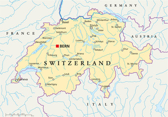 Switzerland Map ( Schweiz Landkarte )