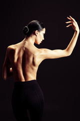 Obraz premium back ballerina