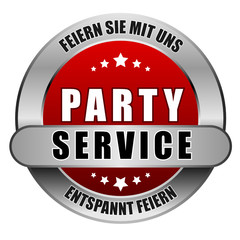 5 Star Button rot PARTYSERVICE FSMU EF