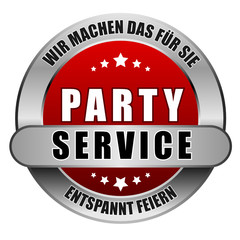 5 Star Button rot PARTYSERVICE WMDFS EF