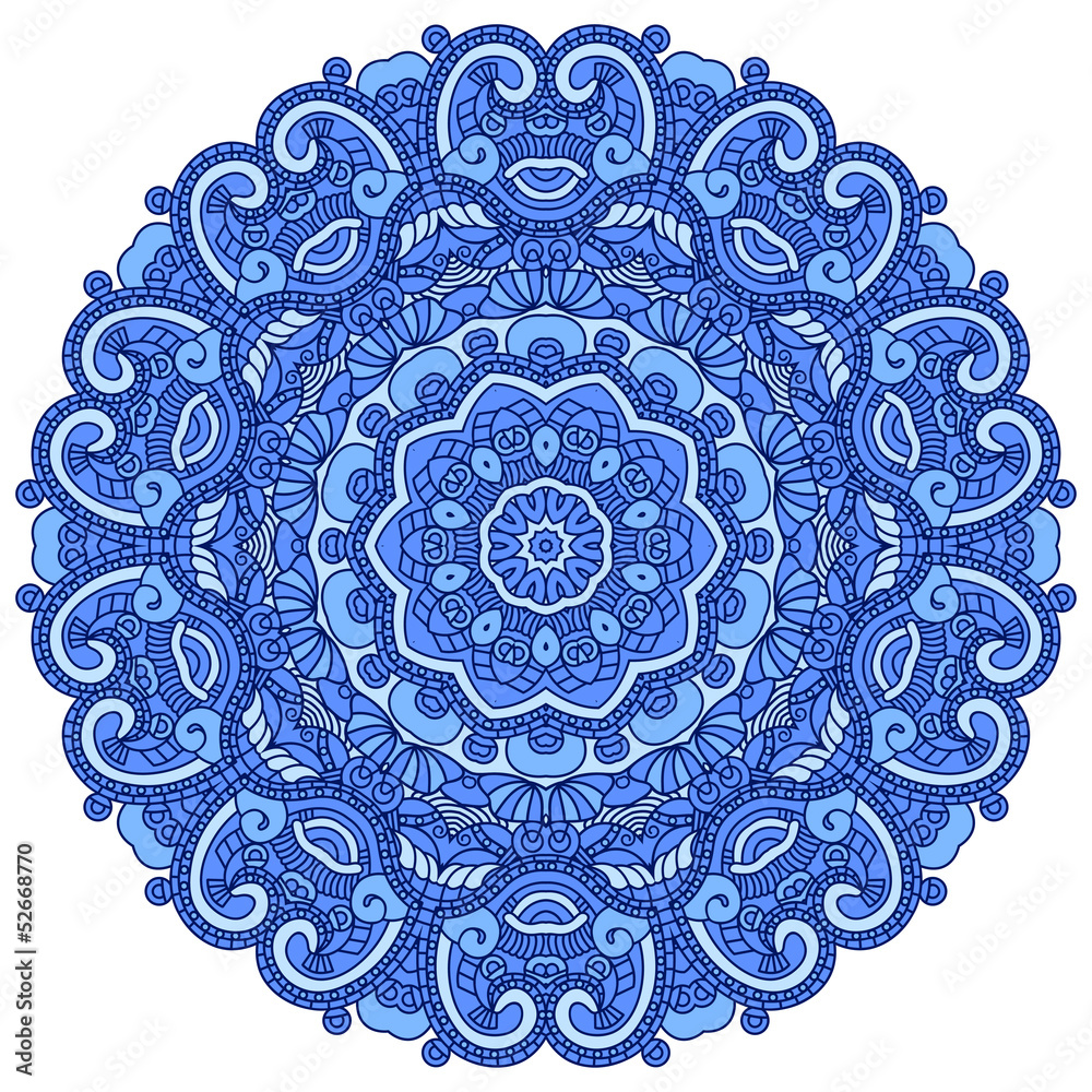 Poster vector round decorative design element