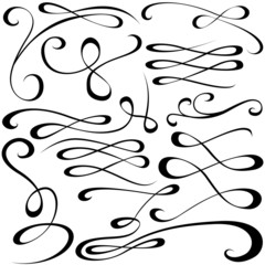 Calligraphic Elements - Vector
