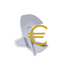 Euro, zange, druck, währung,