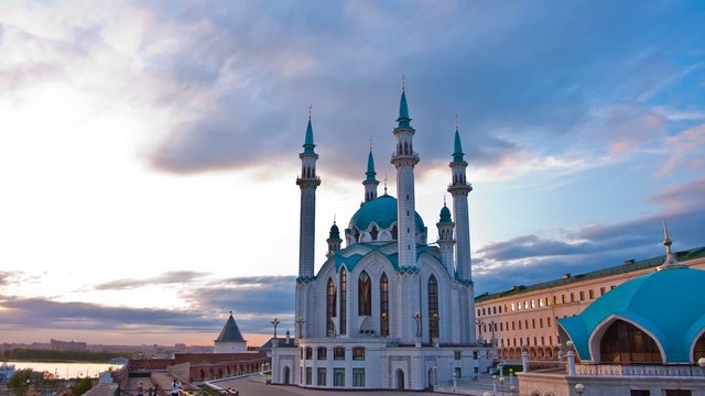 Qolsharif Mosque in Kazan Kremlin, Tatarstan, Russia 