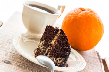 brownie cake dessert cocoa sweet coffee cup