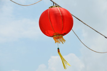 Obraz premium Red Lantern in Chinatown Singapore