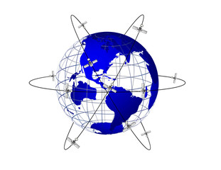 Globe With Satellites