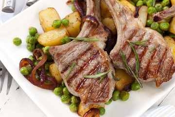 Lamb Cutlets Dinner