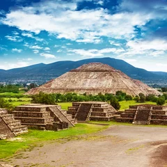 Crédence de cuisine en verre imprimé Mexique Pyramids of Mexico