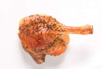 Roast duck leg