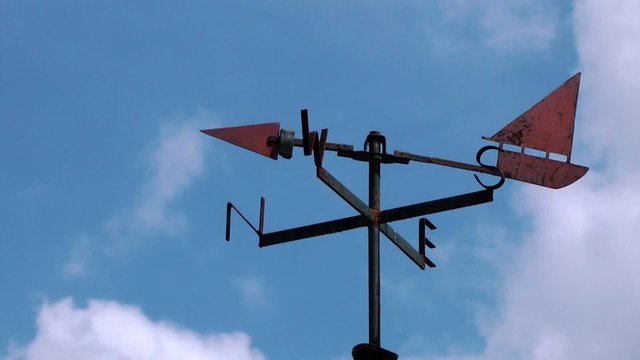 Weather Vane and Clouds
