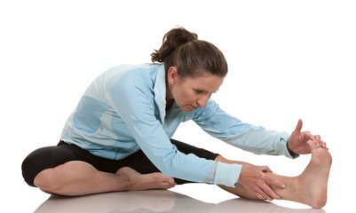 fitness woman stretching