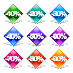 Vector discount labels 6