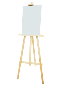 easel isolated