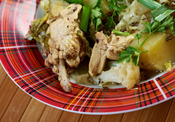 french stewed potatoes with chicken