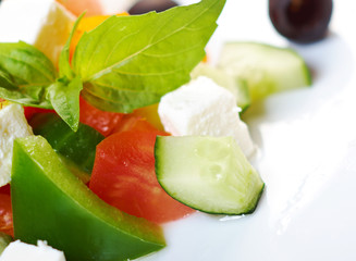 Greek salad with feta
