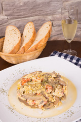 Scrambled eggs tapa