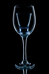 wine glass.
