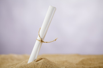 message in the sand