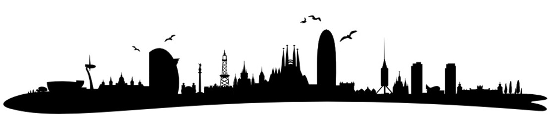 Fototapeta premium Skyline Barcelona