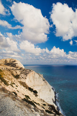 landscape with rock and sea