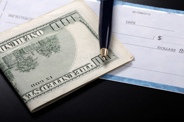 Check and money