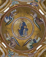 Fototapeta na wymiar Palermo - Mozaika Jezusa Chrystusa z Chruch La Martorana