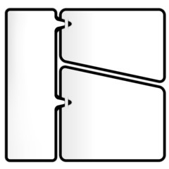 Obraz premium three frames for text