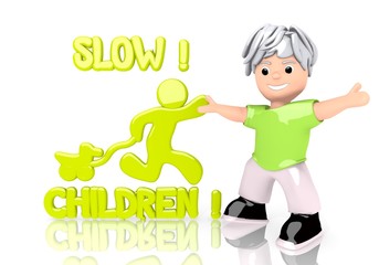 gut gemacht german for well done sign  with cute 3d character