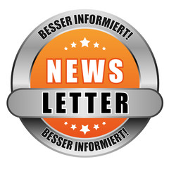 5 Star Button orange NEWSLETTER BI BI