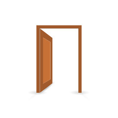 tuer freistehend geoeffnet I