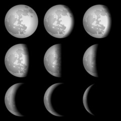 Naklejka premium mondphasen II
