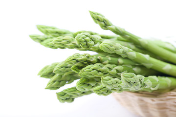 Fresh green asparagus