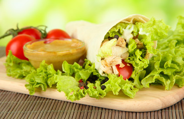 Kebab - grilled meat and vegetables,