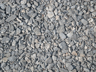 crushed rock construction work