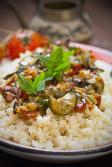 Cous cous con verdure - Cous cous with vegetables