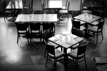 Interior of a traditional hungarian restaurant