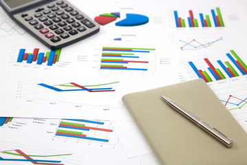 business chart showing financial success