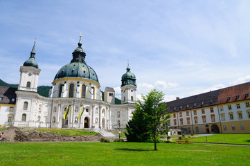 Ettal Abbey in Upper Bavaria, Germany