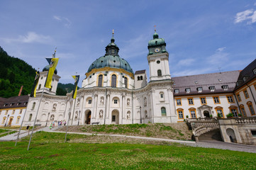 Fototapeta na wymiar Ettal Abbey in Upper Bavaria, Germany