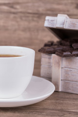 cup of tea and chocolate